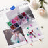 KISSITTY 8mm Crackle Glass Crystal Beads 10 Colors Two Tone Transparent Crackle Glass Loose Round Beads for DIY Jewelry Pen Sun Catchers Making Ab...
