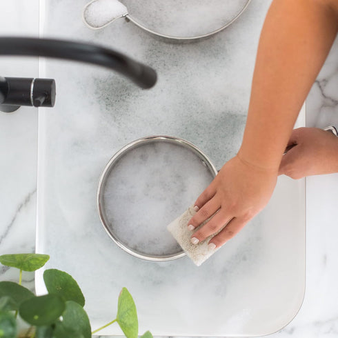 Full Circle Beachy Clean, Heavy Duty Scour Pads Made with Coconut Shells, Plant-Based & Recycled Materials, Pack of 3...