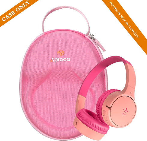 Aproca Pink Hard Storage Case, for Belkin SoundForm Mini - Wireless Bluetooth Headphones......