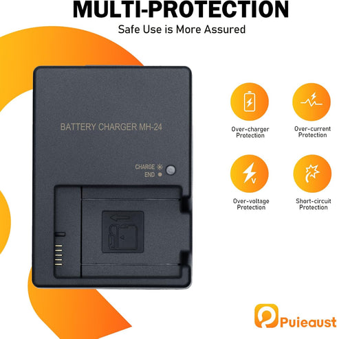 MH-24 Cameras Battery Charger for Nikon EN-EL14 EN-EL14A Battery for Nikon D3100 D3200 D3300 D3400 D3500 D5100 D5200 D5300 D5500 D5600 P7000 P7100...