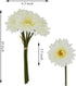 TOPIA Artificial African Daisies Flowers African Daisy Silk Flowers Artificial Gerbera Daisies Pack of 10 (White)...