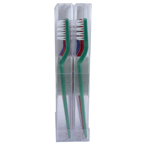 FUCHS Adult Record V Nylon Soft Toothbrush, 10 Count...