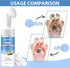 Paw Cleaner for Dogs and Cats, No-Rinse Foaming Cleanser, PH Balanced Deodorizing Paw Wash with Silicone Brush, Dog Paw Scrubber, Foot Cleaner Bru...