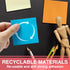 Sticky Notes Pads, 600 Sheets, 3x3 Inches, It is Perfect to Post for Office, Home and School, 12 Pads 12 Colors Sticky Notes Bulk...