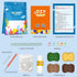 ArwySciI Crochet Kit for Beginners, 4 PCS Potted Kits with Yarn, Step by Step Videos, DIY Crafts for Adults and Kids, Gifts for Crochet Lovers, Bi...