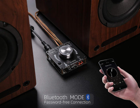 Mini Bluetooth Amplifier 50W+50W Dual Channel Stereo Power Output,DC 12V, Bluetooth+ AUX+ USB Input...