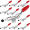 10Pcs 301AM Push Pull Action Toggle Clamp, 110lbs Adjustable Quick Release Toggle Clamps for Woodworking, Welding...