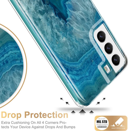 Esdot Compatible with Samsung Galaxy S22 Plus Case,Passing 21ft Drop Test, with Fashionable Designs for Women Girls,Protective Phone Case for Gala...