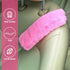 Boao 4 Pack Faux Sheepskin Car Seat Belt Pads Seatbelt Protector Soft Seat Belt Shoulder Strap Cover Comfort Harness Pad(Pink, 9.9 Inch)...