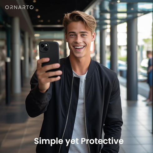ORNARTO Compatible with iPhone 15 Case Shockproof with Screen Protectors, Waterproof Liquid Silicone Rubber Full Cover Protective Case for iPhone ...