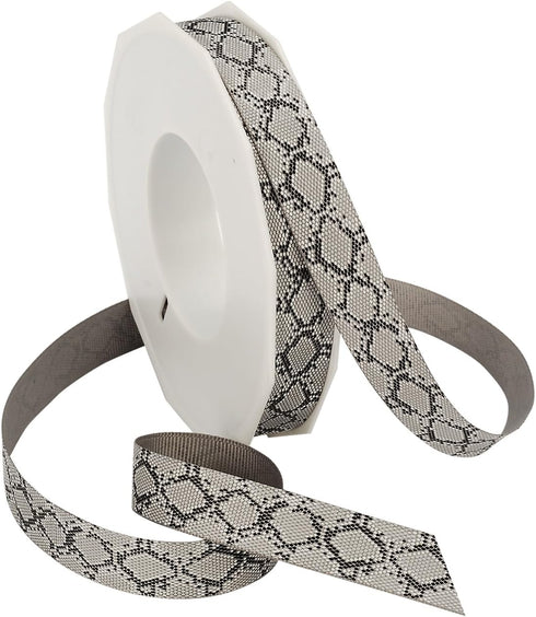 Morex Ribbon Snake Grosgrain Ribbon, 5/8-Inch by 20-Yard, Gray (05916/20-631)...