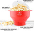 Zulay Microwave Popcorn Popper Bowl Maker with Lid - Collapsible, BPA-Free Silicone, Dishwasher Safe, Wide Spacious Size, No Oil Needed - Family M...