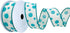 Morex Ribbon Wired Linen Bubble Dots Ribbon, 1.5 inches by 10 Yards, Teal, 7578.40/10-342...
