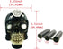 Abfer Manual Knob Shifter Skull Gear Shift Stick Car Shifting Knobs Pirate Style Fit Most Transport Vehicles (Black Glasses)...