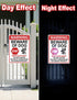 Beware of Dog Signs for Fence, 13"x9.9" Do Not Enter Sign, Reflective Tin Sign Great for Home Garden Fence Door Wall Decor...