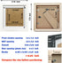ZXT-parts 8x8 Picture Frames with 6x6 Opening Mat. Square White Photo Frame. Solid Wood Frame. Plastic Panel(Not Glass), The Protective Film Both ...