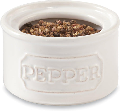 Mud Pie Door Knob Salt Cellar Set, White...