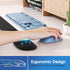 KTRIO Upgrade Memory Foam Keyboard Wrist Rest Set - Massage Holes Design Wrist Rest for Computer Keyboard - Ergonomic Keyboard Wrist Pad for Compu...