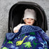 Super Soft Fleece Dinosaur Toddler Blanket with Dotted Backing, Multicolor Printed...