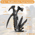 Father's Day Gifts, Hammer Multitool 15 in 1 Birthday Gifts for Men Dad Husband Boyfriend Camping Accessories Survival Gear Multi Tool with Gift B...