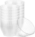 PLASTICPRO 50 Pack Small Plastic Bowls Crystal Like 6 oz Bowls Elegant Clear Plastic Bowls for Party and Occasions...