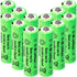 1.2v AA NIMH 900 mah Rechargeable Batteries, 12 Pack Double A Rechargeable Battery for Solar Lights, String Lights Pathway Lights,Mouse, Keyboard...