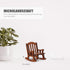 NUOBESTY Doll House Rocking Chairs Wooden Miniature Chairs Dollhouse Furniture Ornament Decor for Dollhouse Accessories Brown...
