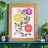 FINGERINSPIRE Dahlia Stencil 11.7x8.3 inch Plastic Flowers Drawing Painting Stencils Daisy Bloom Flower Leaf Pattern Reusable Stencils for Paintin...