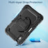 SEYMAC Case for iPad Mini 6 8.3?, Full-Body Shockproof Protective Case with Screen Protector, 360° Rotating Stand, Hand/Shoulder Strap and Pen Hol...