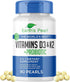 Earth's Pearl Vitamin D3 K2 5000 IU - 3-in-1 Vitamin K2 D3 Probiotics for Women and Men - 90 Day Supply K2 D3 Vitamin Supplement 5000 IU - Gut Hea...