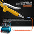 High Volume Industrial Air Blow Gun with Rubber Guard Air Flow Nozzle, Professional Gold Paint Metal Air Blower Gun, Pneumatic Dust Cleaning Tool ...