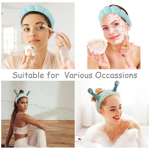 Spa Headband, Skincare Headband, Face Wash Headband, Makeup Headband, Headband for Washing Face, Wrist Bands for Washing Face, Cute Stuff, Trendy ...