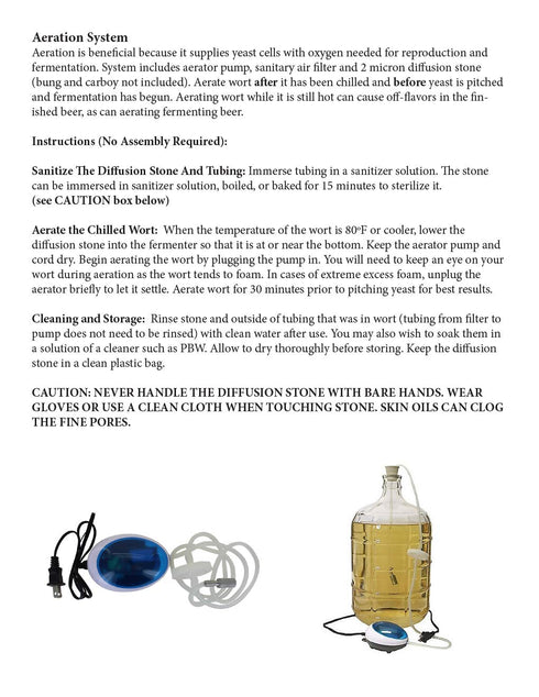 L.D.Carlson Company Complete Oxygenation System with Pump For Homebrew...