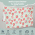 Strawberry Flower Summer Fruit Baby Blanket Girls Gift, Mint Green Pink Strawberries Floral Flannel Fleece Nursery Bed Blankets, Soft Lightweight ...