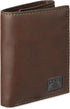 Levi's Men's Trifold Wallet-Sleek and Slim Includes Id Window and Credit Card Holder, Brown Stitch, One Size...