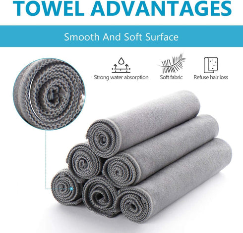Screens Cleaning Microfiber Suede Cloth, 8Pack Streak Free Lint Free Large Rag for Car Screen, TV, Computer, Camera Lenses, Phones, Electronics De...
