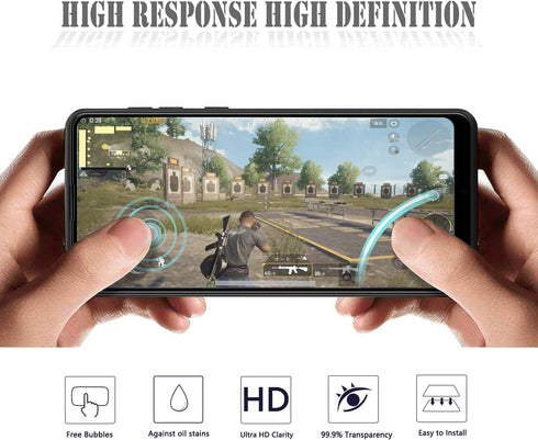 Orzero (3 Pack) Tempered Glass Screen Protector Compatible for Samsung Galaxy A21s (Full Adhesive), 2.5D Arc Edges 9 Hardness HD Anti-Scratch Full...