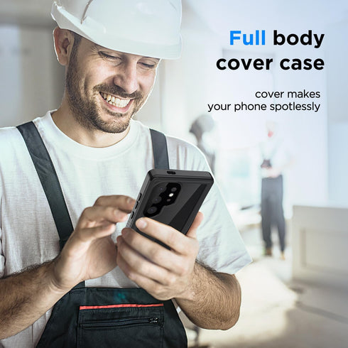 Samsung Galaxy S24 Ultra Case, S24 Ultra Waterproof Case with Built-in Screen Protector, Full Body Heavy Duty Phone Case Dustproof Shockproof Case...
