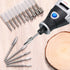 Honoson 15 Pieces Wood Carving and Engraving Drill Bit Set, Including Engraving Drill Accessories Bit and HSS Carbide Wood Milling Burrs for DIY C...