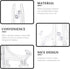 12pcs Photo Frame Stand Desk Easel Clear Monitor Stand Book Display Stand Acrylic Easels Novel Display Stand Plate Stands for Display Picture Fram...