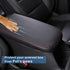 QianBao Compatible with Chevrolet Equinox 2018-2023 /GMC Terrain 2017-2023 Leather Armrest Box Center Console Cover Red Line...