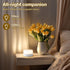 JUSHENG Baby Night Lights for Nursery, 3 Color Temperature Selectable & Dimmable, Rechargeable LED Bedside Lamps Touch Light for Nightstand, Breas...