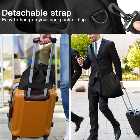 Large Travel Neck Pillow Bag for Dot&Dot Twist Memory Foam Travel Pillow, Luggage Travel Pillow Drawstring Bag Carrying Case with Trolley Sleeve &...