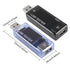 2pcs 8 in 1 USB Tester 10V 3A Voltage Current Tester Voltmeter Capacity Current Meter Digital Multimeter Current Tester Voltage Detector(Black+Blu...