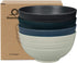 shopwithgreen Plastic Cereal Bowls, Resuable Bowls for Kitchen, Set of 4, Microwave and Dishwasher Safe, for Soup, Oatmeal, Ramen, RV, Camping, Ki...