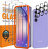 3 Pack Screen Protector for Samsung Galaxy A54 5G + 3 Pack Camera Lens Protector, Ultra HD Tempered Glass, 9H Hardness, Anti Scratch, Easy Install...
