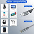 USB to 3.5mm Audio Adapter,2-in-1 USB A/USB Type C to 3.5mm Female Jack Cable Stereo Sound Card for Headphone,Mac,PC,Laptop,Desktops Samsung Galax...