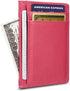 Unisex-Adult's Petite Credit Card Holder Leather Slim Minimalist Wallet, Rose, Classic...