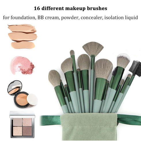Koccido Makeup Brushes 30 Pcs Makeup Kit,Foundation Brush Eyeshadow Brush Make up Brushes Set (Green, 30 Piece Set)...