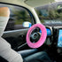 7PCS Set car Interior Aesthetic Accessories, Fluffy 15 inch Steering Wheel Cover, armrest pad, seat Belt Cover,Gear Shift Cover, Fit Girly car Acc...